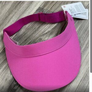 NWT LULULEMON Fast Paced Run Visor  TENNIS RUNNING PICKLE. Fushia pink + white